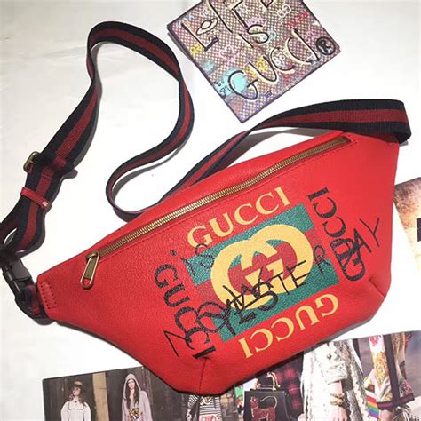 gucci coco capitan belt bag red